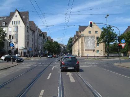  Bild: Kreuzung Aachener Str. / Südring, Richtung Norden 