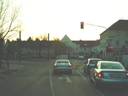  Bild: Kreuzung Fleher Str. / Aachener Str. / An der Viehlingshecke / Ulenbergstr., Richtung Westen 