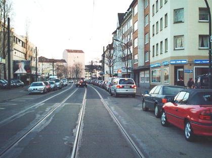  Bild: Kreuzung Aachener Str. / Zonser Str., Richtung Süden 