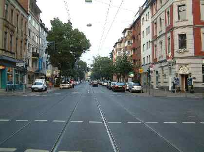  Bild: Kreuzung Kronprinzenstr. / Bilker Allee, Richtung Osten 