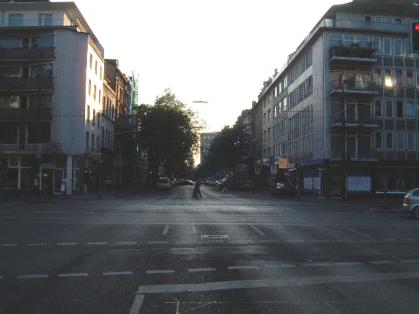  Bild: Kreuzung Corneliusstr. / Fürstenwall, Richtung Westen 