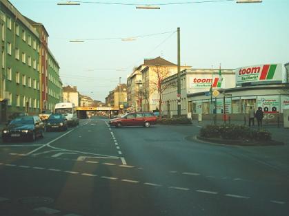  Bild: Kreuzung Ringelsweide / Oberbilker Allee / Färberstr., Richtung Osten 