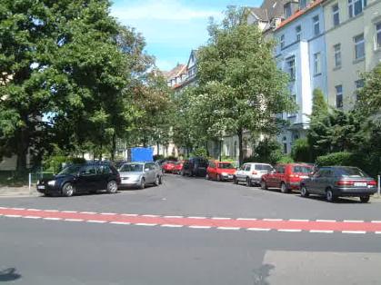  Bild: Kreuzung Fleher Str. / Merkurstr., Richtung NordenNordosten 