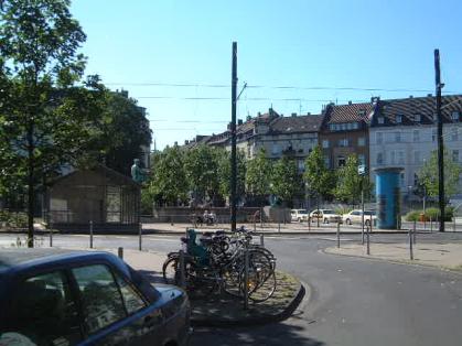  Bild: Kreuzung Fürstenwall / Helmholtzstr. / Antoniusstr. / Fürstenplatz, Richtung WestenNordwesten 