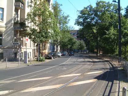  Bild: Kreuzung Fürstenwall / Helmholtzstr. / Antoniusstr. / Fürstenplatz, Richtung Süden 