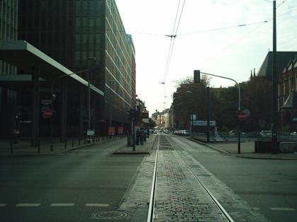  Bild: Kreuzung Friedrichstr. / Fürstenwall, Richtung Süden 