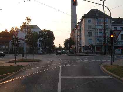  Bild: Kreuzung Neusser Str. / Fürstenwall, Richtung WestenNordwesten 