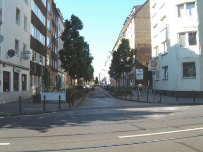 Bild: Kreuzung Jahnstr. / Bilker Allee / Zimmerstr., Richtung Norden 
