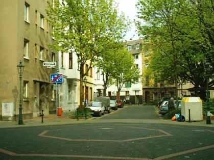  Bild: Kreuzung Lessingstr. / Dreieckstr. / Querstr., Richtung Osten 