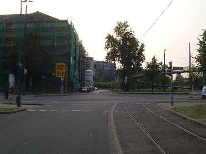  Bild: Kreuzung Hubertusstr. / Neusser Str., Richtung WestenNordwesten 