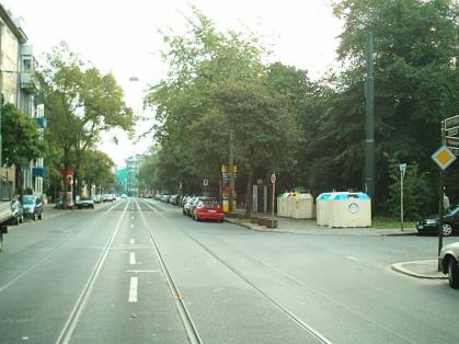  Bild: Kreuzung Bilker Allee / Palmenstr., Richtung Osten 