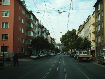  Bild: Kreuzung Bilker Allee / Palmenstr., Richtung Westen 